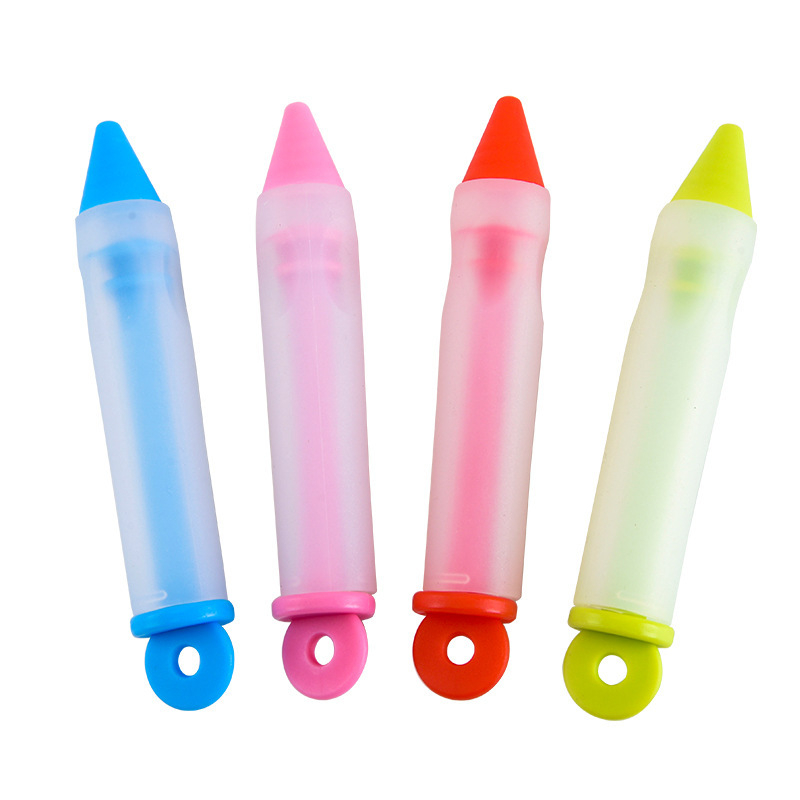 Set de 4 pixuri de decor din silicon pentru ornarea torturilor