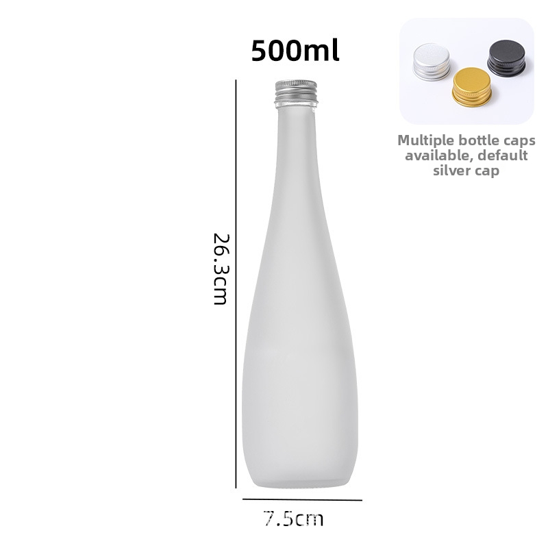 330ml sklenená fľaša na ovocné víno – prázdna fľaša na minerálnu vodu, džús a studené nápoje