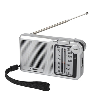 Radio portabil FM/AM cu bandă dublă, cadran rotativ, difuzor încorporat mono