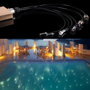 Cap de iluminat cu fibră optică submersibil IP68 pentru fundul piscinei, oțel inoxidabil, montaj încastrat