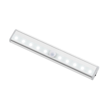 Lumină LED cu senzor de mișcare, fără cablaj, iluminare pentru dulap, senzor infraroșu, se aprinde la apropiere, pentru scări și holuri