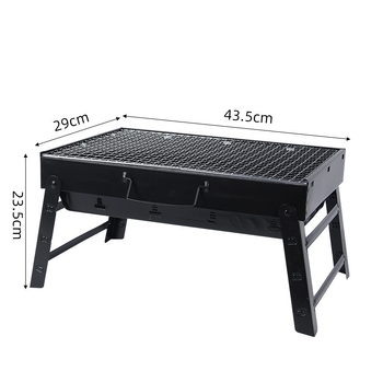 Grill exterior mare, pliabil pentru curte, grătar de camping portabil, din oțel carbon gros
