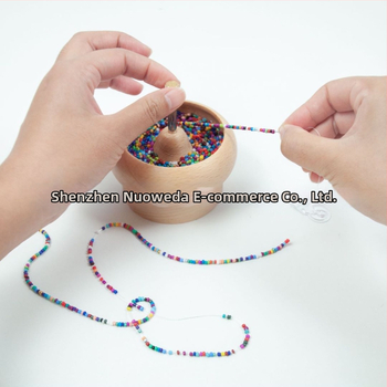 Unealtă DIY pentru așezarea mărgelelor – 10 cm, din lemn masiv, manual