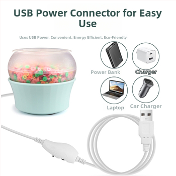 Mașină USB de mărgele pentru DIY, rotație înainte/înapoi și viteză reglabilă