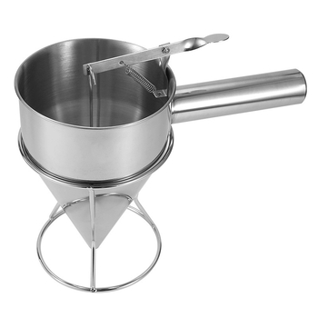 Separator de aluat pentru takoyaki, pâlnie din oțel inoxidabil, conic