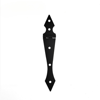 Cerniere cu vârf de săgeată pentru uși de dulap, negru, oțel laminat la rece, grosime 1,4 mm, accesorii mobilier
