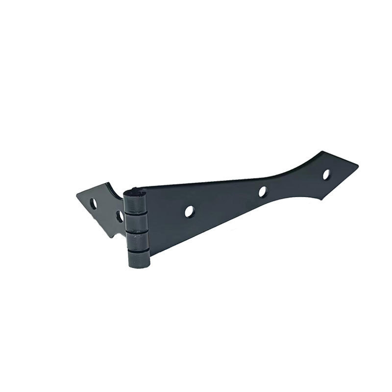 Cerniere cu vârf de săgeată pentru uși de dulap, negru, oțel laminat la rece, grosime 1,4 mm, accesorii mobilier