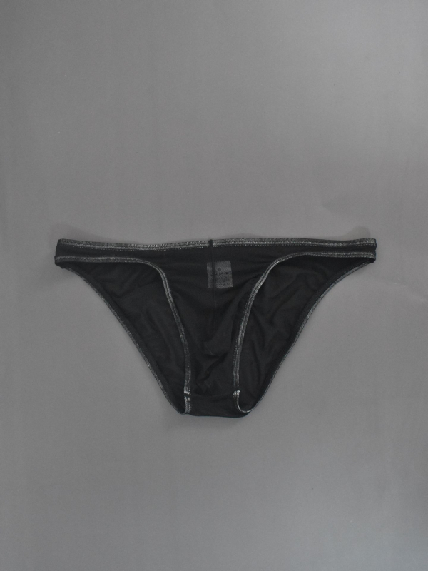 Slipuri pentru bărbați din plasă transparentă, talie joasă, material ice silk subțire, sexy, stil gay la modă