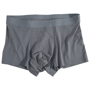 Chiloți bărbați fără cusături din Ice Silk, boxer cu imprimeu din plasă respirabil