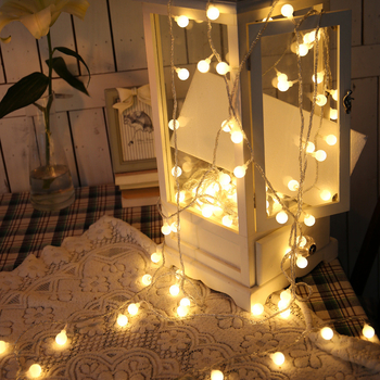 Șir de lumini LED pentru exterior, cort de camping — lumini sferice pentru decor de Crăciun și dormitor