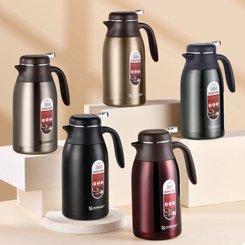 Baokang Termos cu capacitate mare, pereți dublu, din oțel inoxidabil 304, izolat pentru cafea, uz casnic