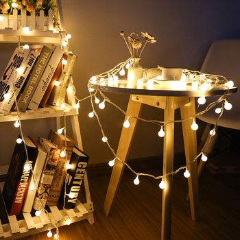 Șir de LED cu bile albe mici, decor pentru cameră, stele cu cinci colțuri și cer înstelat