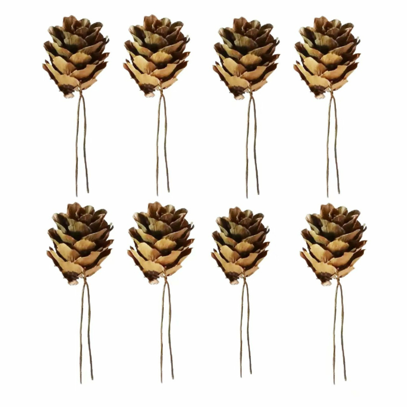 Decorațiune de Crăciun cu ace de pin pentru cutii cadou și pom de Crăciun