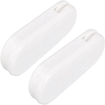 Mâner de tragere pentru perdea, cu greutate, alb, 9,6 cm, accesorii pentru șnur cu mărgele