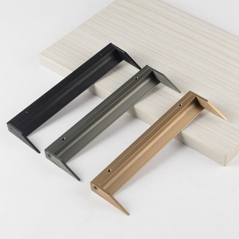 Mâner ascuns din aluminiu pentru dulapuri, sertare și uși de garderobă, montaj ascuns, design în bandă, prelucrare CNC