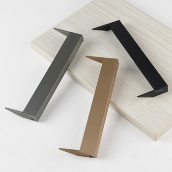 Mâner ascuns din aluminiu pentru dulapuri, sertare și uși de garderobă, montaj ascuns, design în bandă, prelucrare CNC