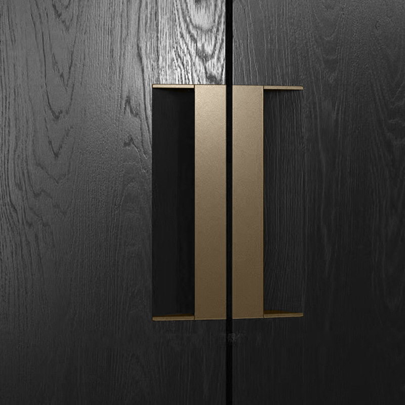 Mâner ascuns din aluminiu pentru dulapuri, sertare și uși de garderobă, montaj ascuns, design în bandă, prelucrare CNC