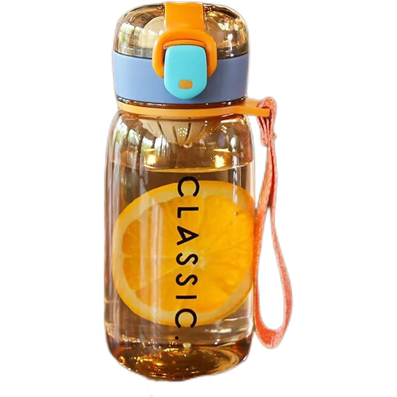 Sticlă de apă din plastic, design sport cu efect săritor, capacitate mare, cană de călătorie unisex pentru studenți