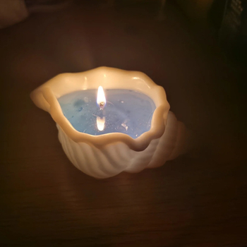 Formă din silicon 3D în formă de scoică marină, pentru coacere, decor marin DIY, matriță pentru lumânări aromatice și săpun