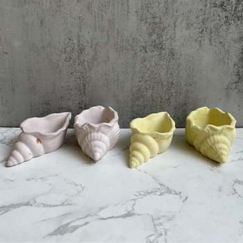 Formă din silicon 3D în formă de scoică marină, pentru coacere, decor marin DIY, matriță pentru lumânări aromatice și săpun