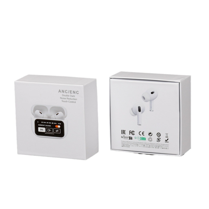 A9Pro/A8 érintőképernyős vezeték nélküli Bluetooth fülhallgató csomagoló doboza, 2–5 generációk, két részes fedél