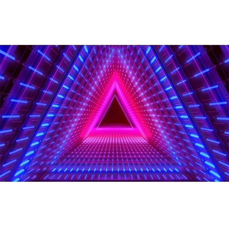 Tapet de perete 3D luminos pentru sălile KTV – decor SF pentru hotel de esports și mural Internet cafe