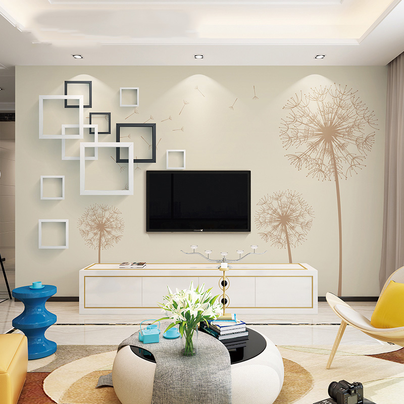 Tapet personalizat 8D pentru fundal TV, stil minimalist și chic, tapet popular pentru living, mural decorativ pentru cinema și TV