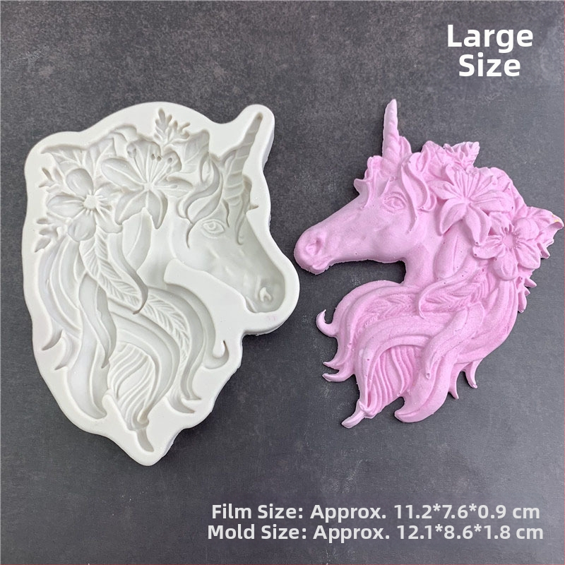 Silikónová forma v tvare jednorožca a pegasa na fondán a čokoládu; zdobenie tort a DIY živicové remeslá
