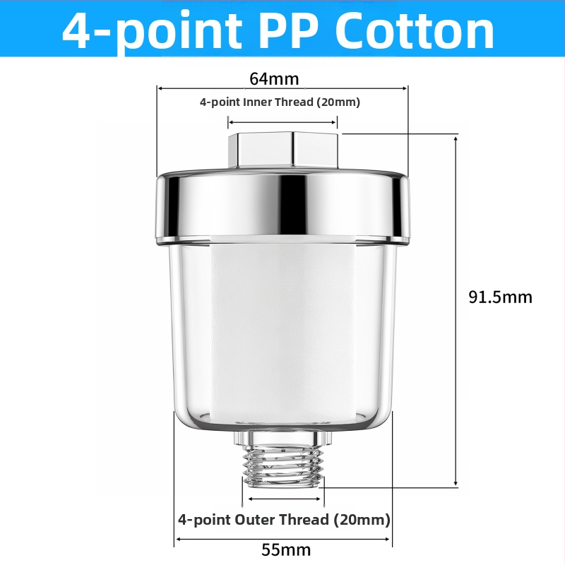 Prefiltru sediment transparent pentru purificatorul de apă pentru uz casnic, cartuș de filtrare cu debit mare, filtru de duș anti-explozie