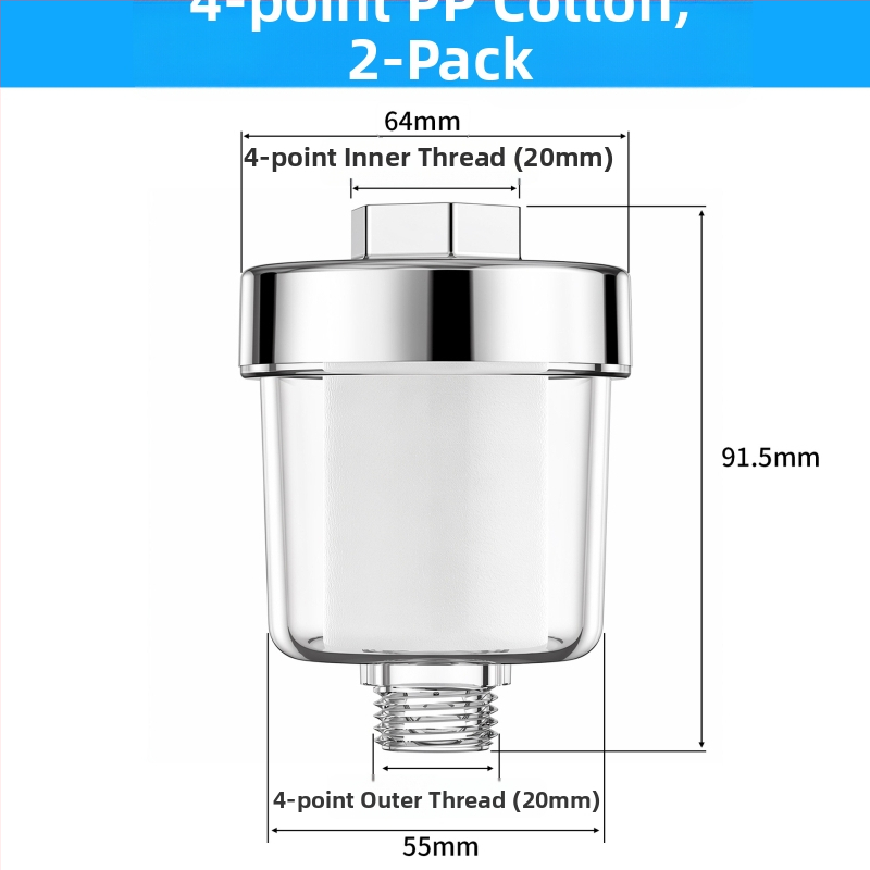 Prefiltru sediment transparent pentru purificatorul de apă pentru uz casnic, cartuș de filtrare cu debit mare, filtru de duș anti-explozie