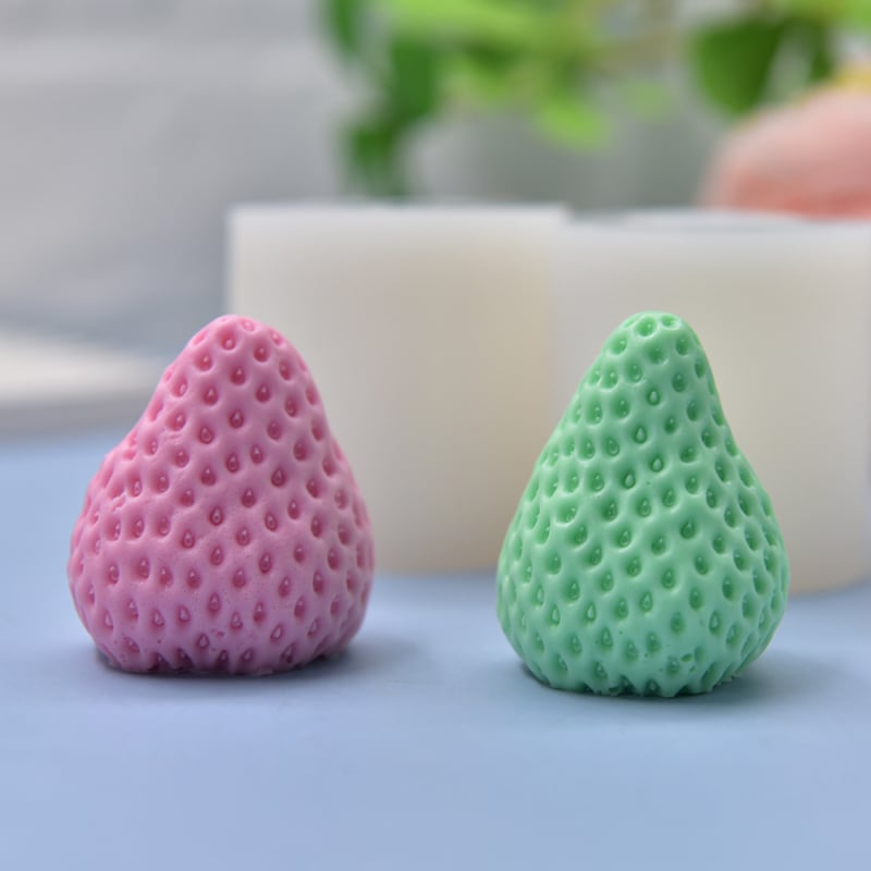 Formă din silicon, în formă de căpșună, pentru coacere, DIY prăjituri, săpun, fondant și lumânări
