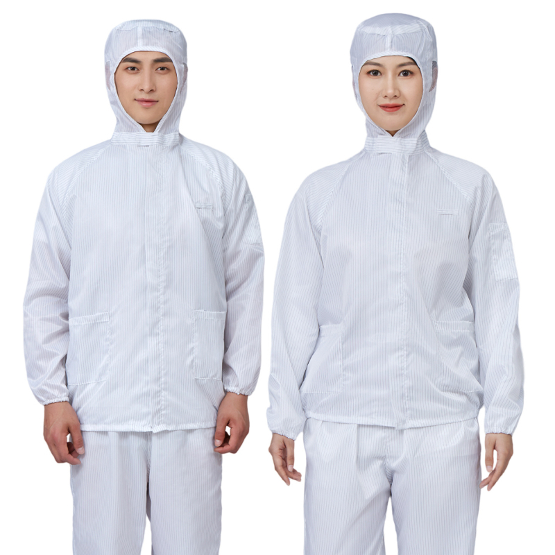 Combinezon de lucru anti-static, cu glugă, protecție împotriva prafului pentru uz în fabrici