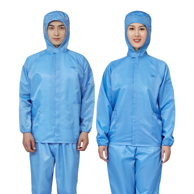 Combinezon de lucru anti-static, cu glugă, protecție împotriva prafului pentru uz în fabrici