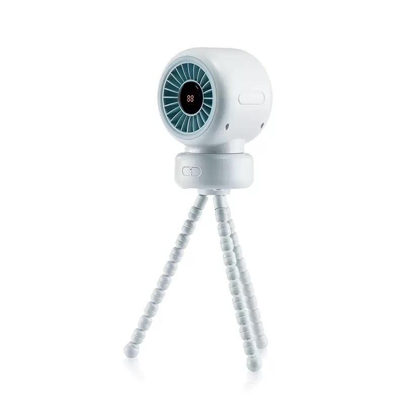 Ventilator USB în formă de caracatiță pentru căruciorul bebelușului, oscilant, portabil, pentru camping în aer liber