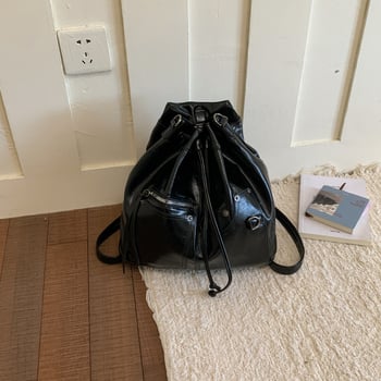 Rucsac de damă cu șnur, 2026, trei în unu, geantă în stil motocicletă cu ținte metalice, pentru umăr sau crossbody