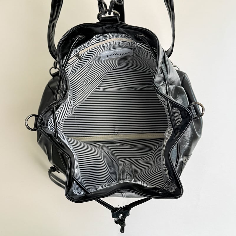 Rucsac de damă cu șnur, 2026, trei în unu, geantă în stil motocicletă cu ținte metalice, pentru umăr sau crossbody