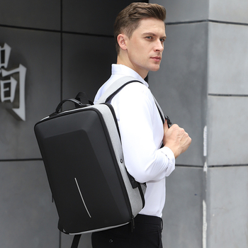 Rucsac pentru laptop de gaming de 15,6 inch, cu cadru din aliaj și carcasă rigidă, anti-furt