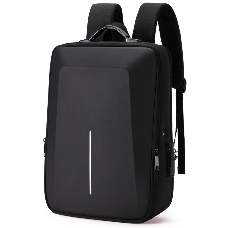Rucsac pentru laptop de gaming de 15,6 inch, cu cadru din aliaj și carcasă rigidă, anti-furt