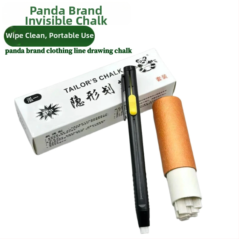 Panda Chalk – biela a farebná teplom stierateľná krajčírska krieda na šitie, neviditeľné značkovacie pero