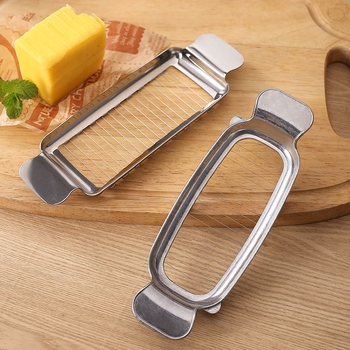 Tăietor și divizor de brânzeturi din oțel inoxidabil, instrument multifuncțional pentru brânză, unt, ouă și foie gras