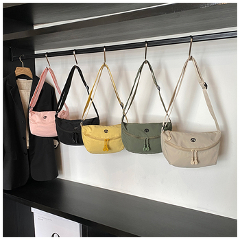 Geantă crossbody în stil japonez, ultra-ușoară, impermeabilă, din material Oxford, unisex, versatilă pentru umăr și torace