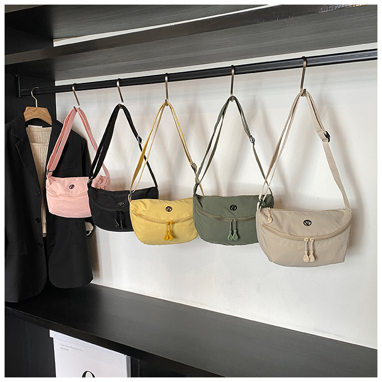 Geantă crossbody în stil japonez, ultra-ușoară, impermeabilă, din material Oxford, unisex, versatilă pentru umăr și torace