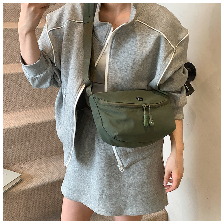 Geantă crossbody în stil japonez, ultra-ușoară, impermeabilă, din material Oxford, unisex, versatilă pentru umăr și torace