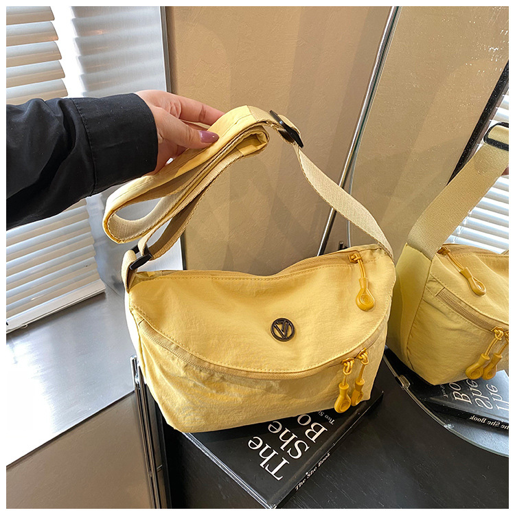 Geantă crossbody în stil japonez, ultra-ușoară, impermeabilă, din material Oxford, unisex, versatilă pentru umăr și torace