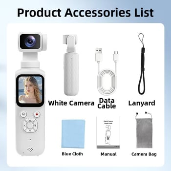 Cameră de acțiune 4K cu gimbal de buzunar pentru vlogging și excursii M105