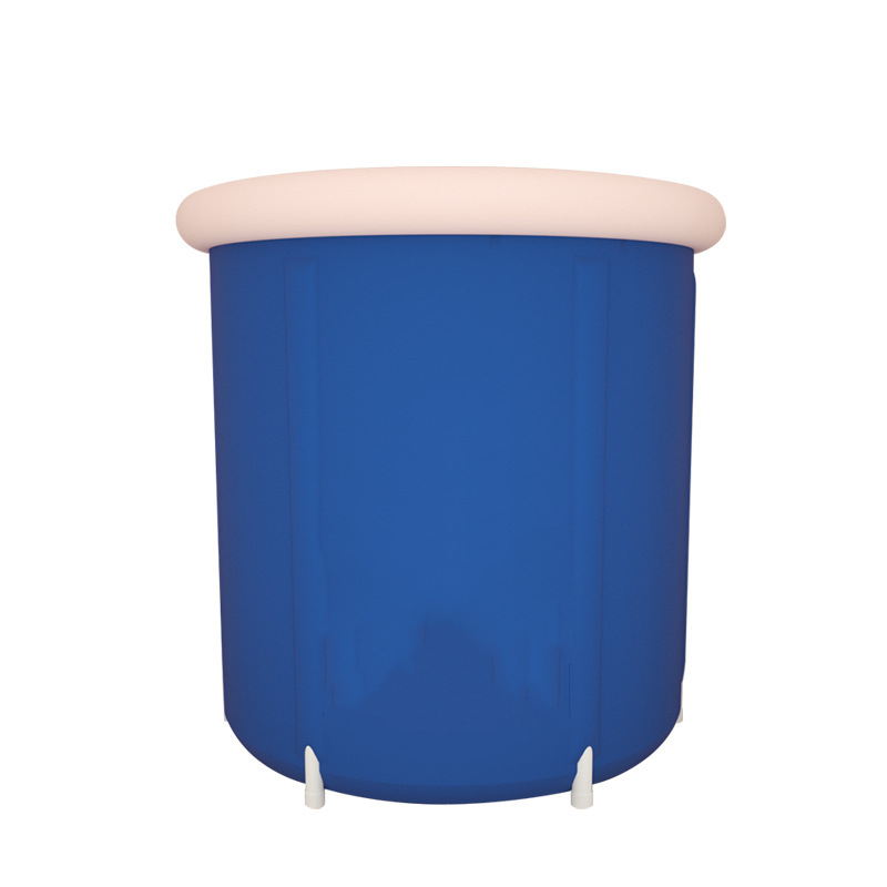 Cadă de baie pliabilă pentru adulți, din material PVC cu plasă, compactă pentru uz casnic