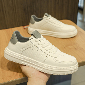 Pantofi sport pentru bărbați, respirabili, cu talpă ușor înaltă, panouri din plasă, casual, vară
