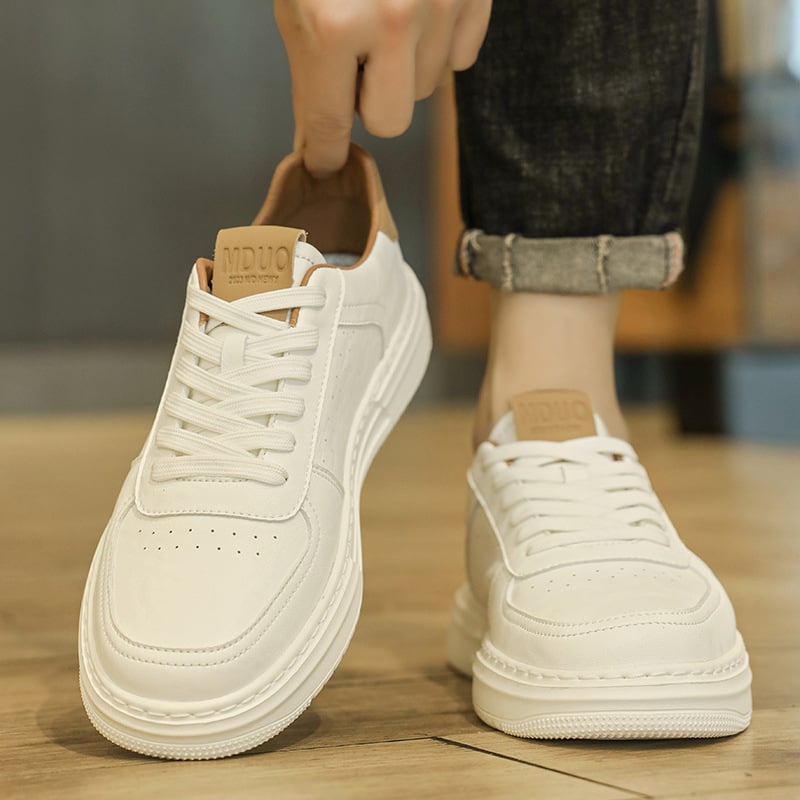 Pantofi sport pentru bărbați, respirabili, cu talpă ușor înaltă, panouri din plasă, casual, vară