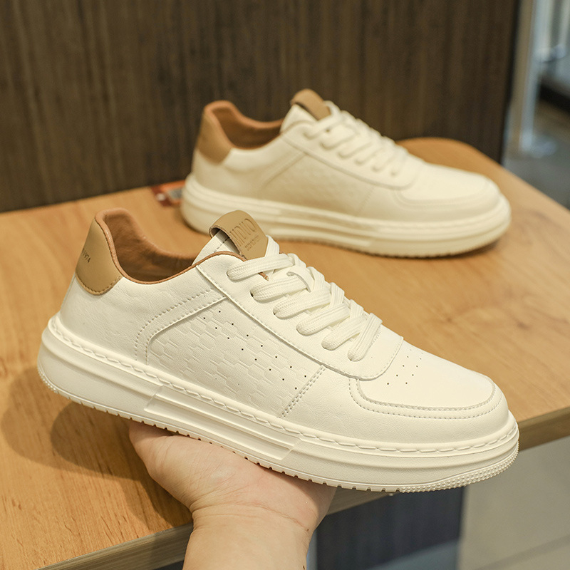 Pantofi sport pentru bărbați, respirabili, cu talpă ușor înaltă, panouri din plasă, casual, vară