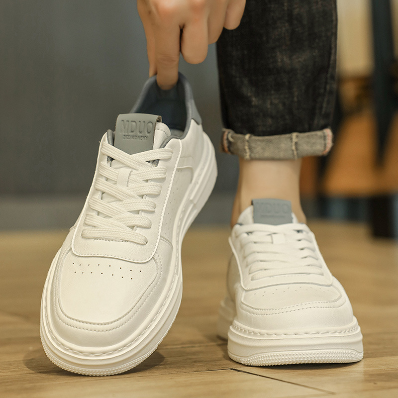 Pantofi sport pentru bărbați, respirabili, cu talpă ușor înaltă, panouri din plasă, casual, vară